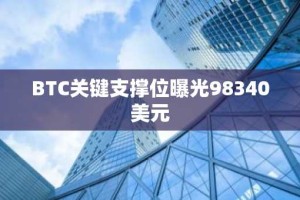 BTC关键支撑位曝光98340美元