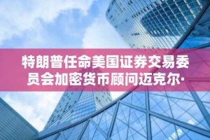 特朗普任命美国证券交易委员会加密货币顾问迈克尔·塞利格担任商品期货交易委员会主席