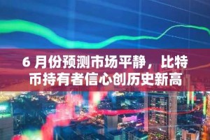 6 月份预测市场平静，比特币持有者信心创历史新高