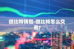 微比特钱包-微比特怎么交易?