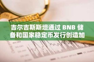 吉尔吉斯斯坦通过 BNB 储备和国家稳定币发行创造加密货币历史