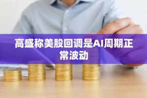 高盛称美股回调是AI周期正常波动