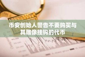 币安创始人警告不要购买与其雕像挂钩的代币