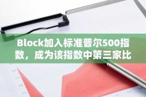 Block加入标准普尔500指数，成为该指数中第三家比特币持有公司