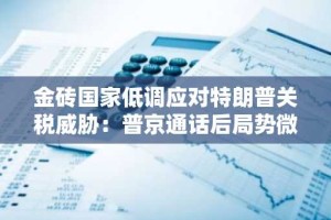 金砖国家低调应对特朗普关税威胁：普京通话后局势微妙
