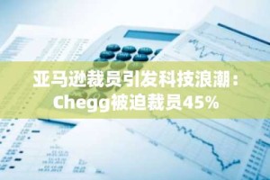 亚马逊裁员引发科技浪潮：Chegg被迫裁员45%