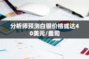 分析师预测白银价格或达40美元/盎司