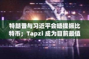 特朗普与习近平会晤提振比特币；Tapzi 成为目前最值得购买的山寨币
