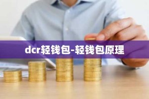 dcr轻钱包-轻钱包原理