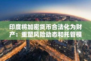 印度将加密货币合法化为财产：重塑风险动态和托管模式