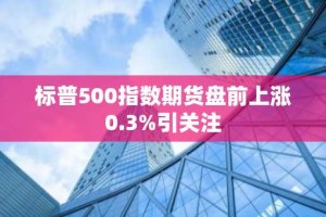 标普500指数期货盘前上涨0.3%引关注