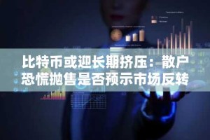 比特币或迎长期挤压：散户恐慌抛售是否预示市场反转？
