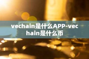 vechain是什么APP-vechain是什么币