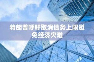 特朗普呼吁取消债务上限避免经济灾难