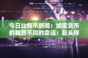 今日比特币新闻：加密货币的截然不同的命运：巨头停滞不前，而山寨币势头强劲