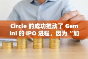 Circle 的成功推动了 Gemini 的 IPO 进程，因为“加密货币公司迫不及待了！”