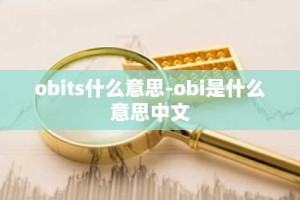 obits什么意思-obi是什么意思中文
