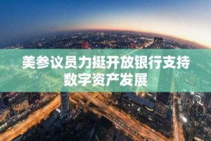 美参议员力挺开放银行支持数字资产发展