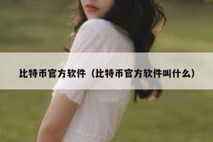 比特币官方软件（比特币官方软件叫什么）