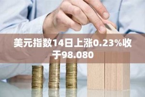 美元指数14日上涨0.23%收于98.080