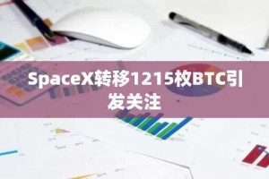 SpaceX转移1215枚BTC引发关注