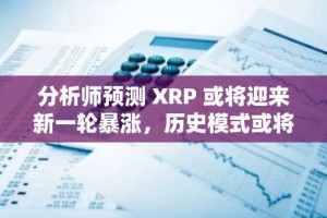 分析师预测 XRP 或将迎来新一轮暴涨，历史模式或将重演