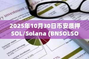 2025年10月30日币安质押SOL/Solana (BNSOLSOL)市场概览