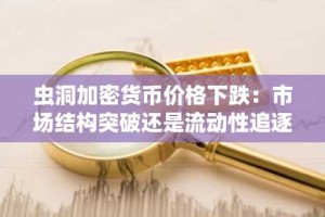 虫洞加密货币价格下跌：市场结构突破还是流动性追逐？