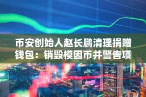 币安创始人赵长鹏清理捐赠钱包：销毁模因币并警告项目方停止滥用地址