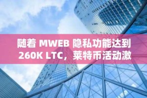 随着 MWEB 隐私功能达到 260K LTC，莱特币活动激增——接下来是反弹吗？