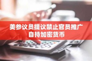 美参议员提议禁止官员推广自持加密货币