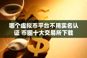 哪个虚拟币平台不用实名认证 币圈十大交易所下载