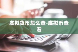 虚拟货币怎么查-虚拟币查看