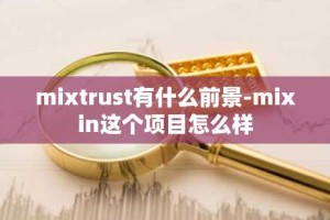 mixtrust有什么前景-mixin这个项目怎么样