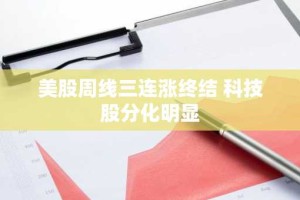 美股周线三连涨终结 科技股分化明显