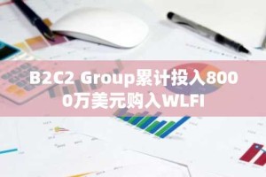 B2C2 Group累计投入8000万美元购入WLFI