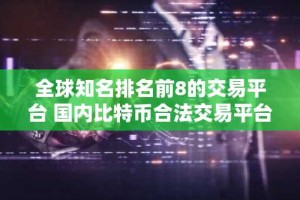 全球知名排名前8的交易平台 国内比特币合法交易平台2025