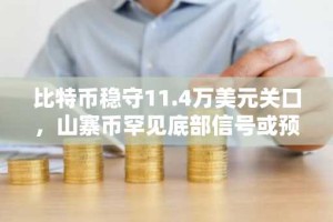 比特币稳守11.4万美元关口，山寨币罕见底部信号或预示市场转折