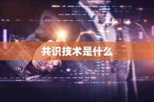 共识技术是什么