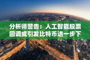 分析师警告：人工智能股票回调或引发比特币进一步下跌