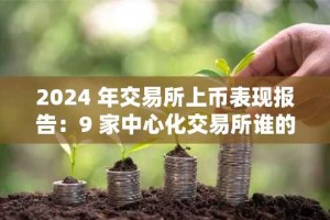 2024 年交易所上币表现报告：9 家中心化交易所谁的上线表现最佳？