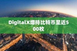 DigitalX增持比特币至近500枚