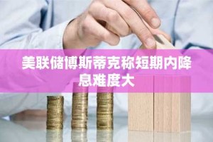 美联储博斯蒂克称短期内降息难度大