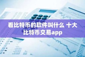 看比特币的软件叫什么 十大比特币交易app