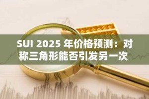 SUI 2025 年价格预测：对称三角形能否引发另一次 900% 的反弹？