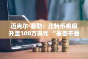 迈克尔·塞勒：比特币将飙升至100万美元 “寒冬不会再来了”
