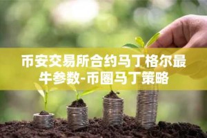 币安交易所合约马丁格尔最牛参数-币圈马丁策略