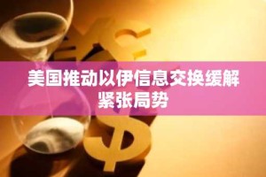 美国推动以伊信息交换缓解紧张局势