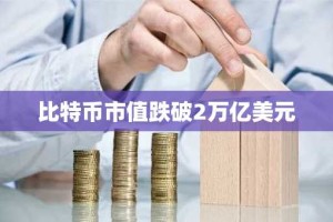 比特币市值跌破2万亿美元