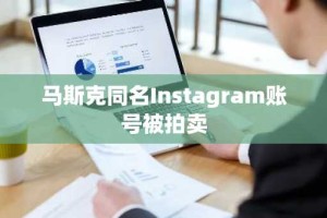马斯克同名Instagram账号被拍卖